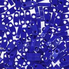 Opaque Cobalt Quarter Tila Bead, colour 0414, 5.2g approx.