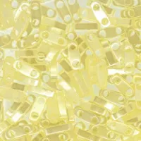Cream Ceylon Quarter Tila Bead, colour 513, 5.2g approx.