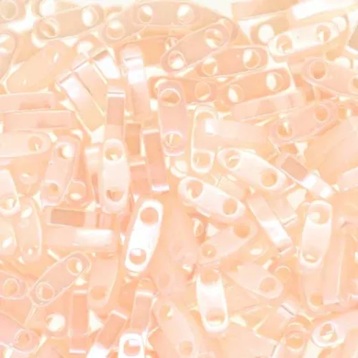 Pink Pearl Ceylon Quarter Tila Bead, colour 519, 5.2g approx. Pink Pearl Ceylon Quarter Tila Bead, colour 519, 5.2g approx.