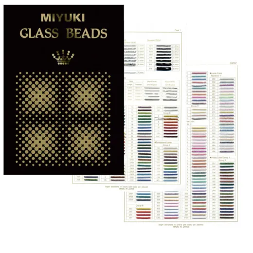 Miyuki Beads 'Black' sample chart - the Miyuki Beads reference!