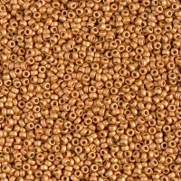 Yellow Gold Matte Duracoat Galvanised, size 15/0, colour 4203F, 8.2g approx.
