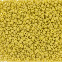 Yellow Frost Opaque Glazed Rainbow, Size 8/0 seed beads,, colour 4692, 22g approx.