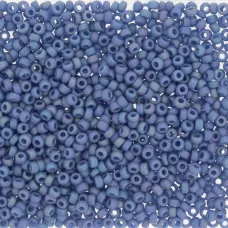 Daroft Blue Opaque Glazed Rainbow, Size 8/0 seed beads,, colour 4704, 22g approx...
