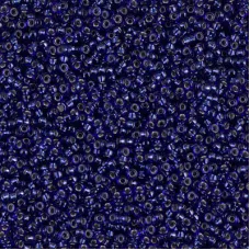 Silver Lined Royal Blue  Miyuki 15/0 Seed Beads, 8.2g, Colour 0973