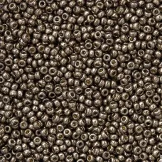 Duracoat Galvanized Pewter Miyuki 15/0 Seed Beads, 8.2g, Colour 4222