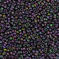 Matte Metallic Aubergine Iris Miyuki 11/0 Seed Bead, Colour 2073, 22g pack