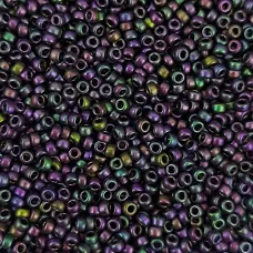 Matte Metallic Aubergine Iris Miyuki 8/0 Seed Bead, Colour 2073, 22g pack