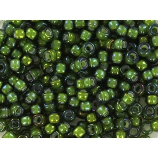 Fancy Lined  Chartreuse Miyuki 15/0 Seed Beads, 8.2g, Colour 3764