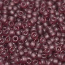 Matte Dark Smoky Amethyst AB Miyuki 15/0 Seed Beads, 8.2g approx. , Colour 153F