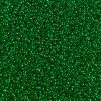 Transparent Green Miyuki Size 15/0 Colour 0146, 8.2gm