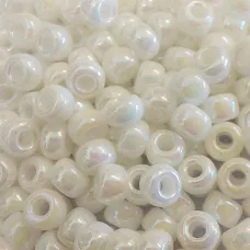 White AB Miyuki size 6/0 Colour  0402R, 20g