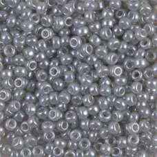 Silver Grey Ceylon Miyuki size 6/0 Colour 0526, 20g approx.