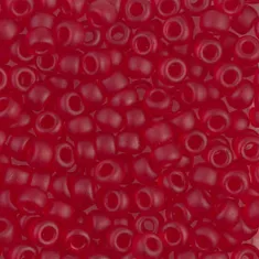 Matte Ruby Transparent Miyuki 6/0 Seed Beads, 20g, Colour 0141F