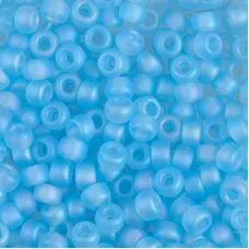 Matte Transparent Light Blue AB ,Miyuki size 6/0 Colour  0148FR, 20g approx.