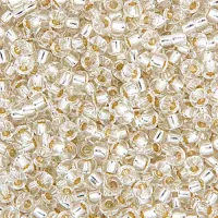 Crystal Silver Lined, Colour 0001 Miyuki 6/0 Seed Beads, 250g approx. Crystal Silver Lined, Colour 0001 Miyuki 6/0 Seed Beads, 250g approx.