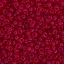 Transparent Red Miyuki 15/0 Seed Beads, 8.2g approx, Colour 141