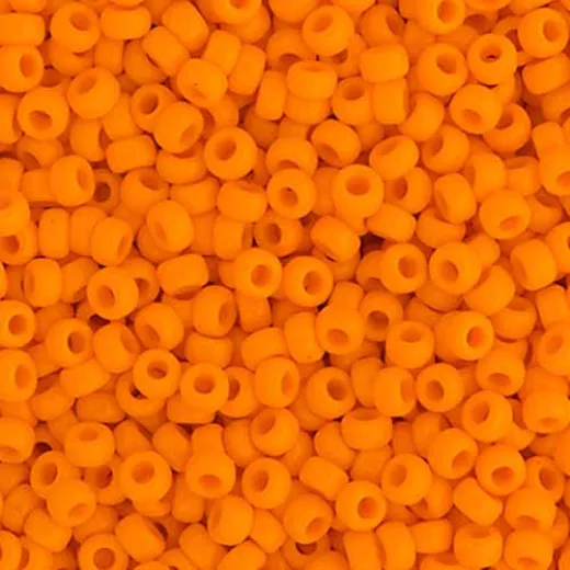 Orange Mandarin Opaque Miyuki size 6/0 Colour 0405, 250g Wholesale pack Orange Mandarin Opaque Miyuki size 6/0 Colour 0405, 250g Wholesale pack
