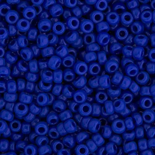 Bulk Bag Cobalt Blue Opaque Miyuki 6/0 Seed Beads, 250g, Colour 0414 Bulk Bag Cobalt Blue Opaque Miyuki 6/0 Seed Beads, 250g, Colour 0414