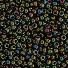 Green Opaque Iris Miyuki size 6/0 Colour  453, 20g approx.