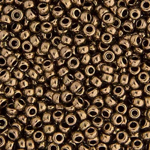 Bronze Opaque Metallic Miyuki 6/0 Seed Beads, 250g, Colour 0457 Bronze Opaque Metallic Miyuki 6/0 Seed Beads, 250g, Colour 0457