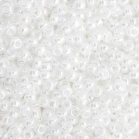 White Pearl Ceylon Miyuki size 6/0 Colour  528, 20g approx.