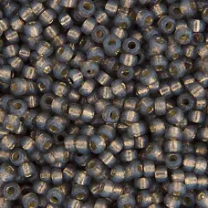 Dark Gray S/L Dyed Alabaster Miyuki size 6/0 Colour  650, 20g approx.