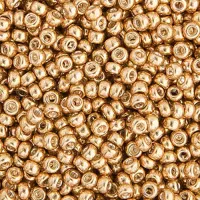 Gold Galvanized Miyuki size 6/0 Colour  1052, 20g approx.