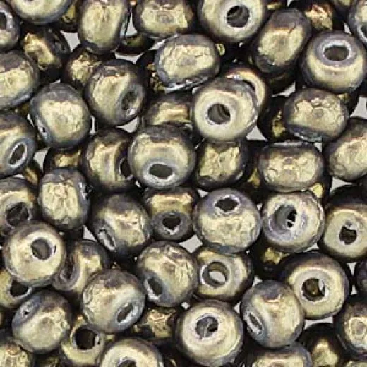 Dark Olive Baroque Pearl Silver Miyuki 6/0 Beads, Colour 3957, 5g approx. Dark Olive Baroque Pearl Silver Miyuki 6/0 Beads, Colour 3957, 5g approx.