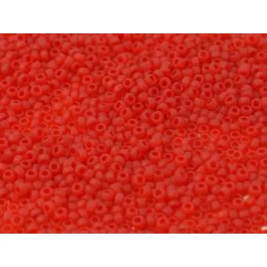 Matte Transparent Light Red, 0140F, Miyuki 6/0 Seed Beads, Bulk Bag, 250g approx. Matte Transparent Light Red, 0140F, Miyuki 6/0 Seed Beads, Bulk Bag, 250g approx.