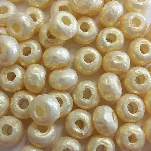 Antique White Baroque Pearl Miyuki 6/0 Beads, Colour 3951, 5g approx. Antique White Baroque Pearl Miyuki 6/0 Beads, Colour 3951, 5g approx.