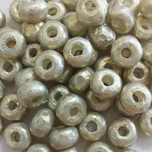 Silver Baroque Pearl Miyuki 6/0 Beads, Colour 3956, 5g approx. Silver Baroque Pearl Miyuki 6/0 Beads, Colour 3956, 5g approx.
