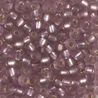 Matte Smoky Amethyst Silver Lined Miyuki size 6/0 Colour  12F, 20g approx.