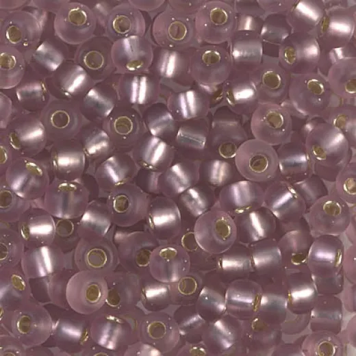 Matte Smoky Amethyst Silver Lined Miyuki size 6/0 Colour 12F, 20g approx. Matte Smoky Amethyst Silver Lined Miyuki size 6/0 Colour 12F, 20g approx.