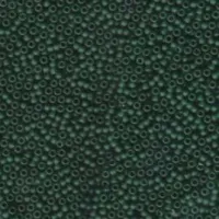 Miyuki Size 6/0 Seed Beads, Matte Transparent Dark Emerald, Colour 0156F,  Bulk Bag,250g approx