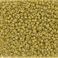 Pistachio Frost Opaque Glazed Rainbow 6/0 seed beads, colour 4693, 20g pack