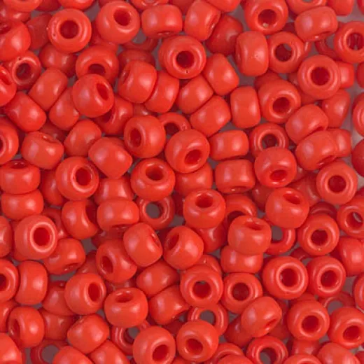 Red Vermilion Opaque Miyuki size 6/0 Colour 0407, 250g Wholesale pack Red Vermilion Opaque Miyuki size 6/0 Colour 0407, 250g Wholesale pack
