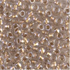 Crystal Sparkling Metallic Gold Lined Miyuki size 6/0 Colour  234, 20g approx.