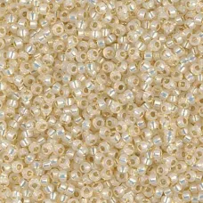 Butter Cream Silver Lined Alabaster Miyuki Size 8/0 seed beads, Colour  0577, 22...