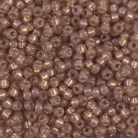 Rose Bronze S/L Dyed Alabaster Miyuki Size 8/0 seed beads, Colour  641, 22gm