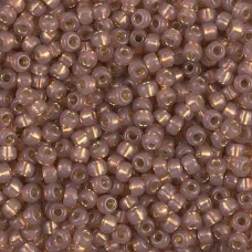 Rose Bronze S/L Dyed Alabaster Miyuki Size 8/0 seed beads, Colour  641, 22gm