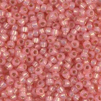 Dyed Salmon Silver Lined Miyuki Size 8/0 seed beads, Colour 0642, 22gm
