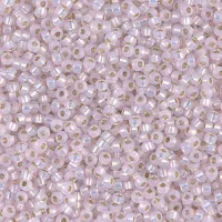 Pink S/L Dyed Alabaster Miyuki Size 8/0 seed beads, Colour  643, 22gm