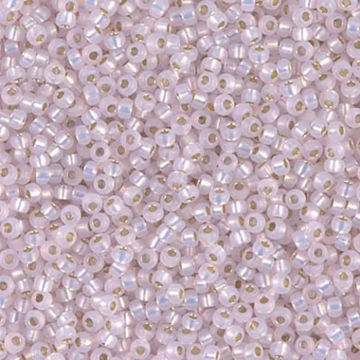 Pink S/L Dyed Alabaster Miyuki Size 8/0 seed beads, Colour 643, 22gm Pink S/L Dyed Alabaster Miyuki Size 8/0 seed beads, Colour 643, 22gm