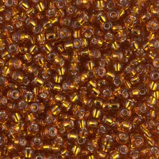 Silver Lined Topaz, Miyuki Size 8/0 seed beads,, Colour 2422, 22gm