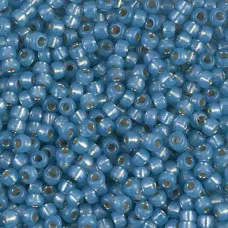 Duracoat  Silver Lined Aqua Dyed Miyuki Size 8/0 seed beads, Colour  4242, 22gm