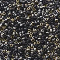 Jet Matted Valentinite, Miyuki 11/0 Union Seed Beads, Colour 4561, Approx. 22g	