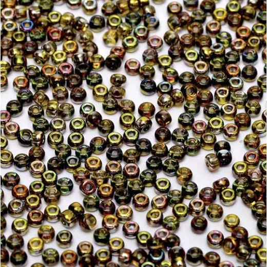 Crystal Magic Green Miyuki 8/0 Seed Beads, colour 55014, 22g Crystal Magic Green Miyuki 8/0 Seed Beads, colour 55014, 22g