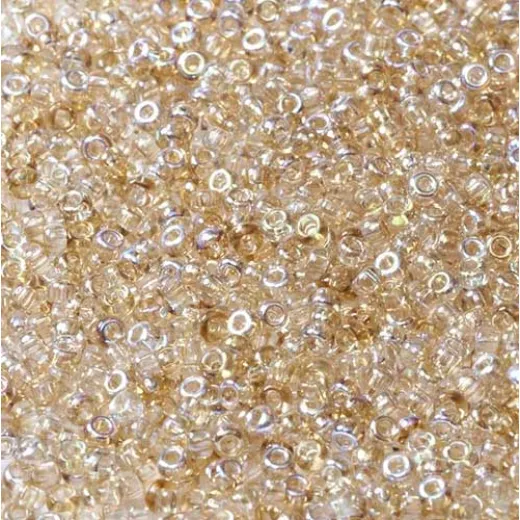 Crystal Lemon Rainbow Miyuki 8/0 Seed Beads, colour 55021, 22g Crystal Lemon Rainbow Miyuki 8/0 Seed Beads, colour 55021, 22g