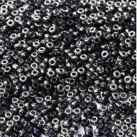 Black Chrome Miyuki 8/0 Seed Beads, colour 55037