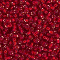 Ruby Silver Lined Miyuki 8/0 Seed Beads, 250g, Colour 0011